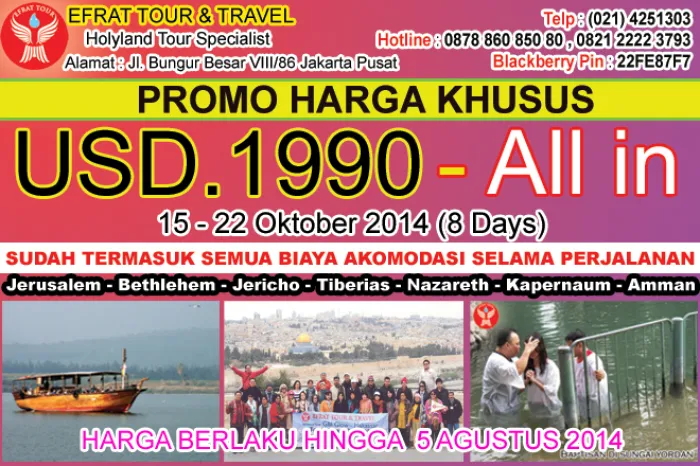 HOLYLAND TOUR Holyland Tour 15 - 22 Oktober 2014  Israel - Jordan Holyland Tour PROMO 1 holyland_tour