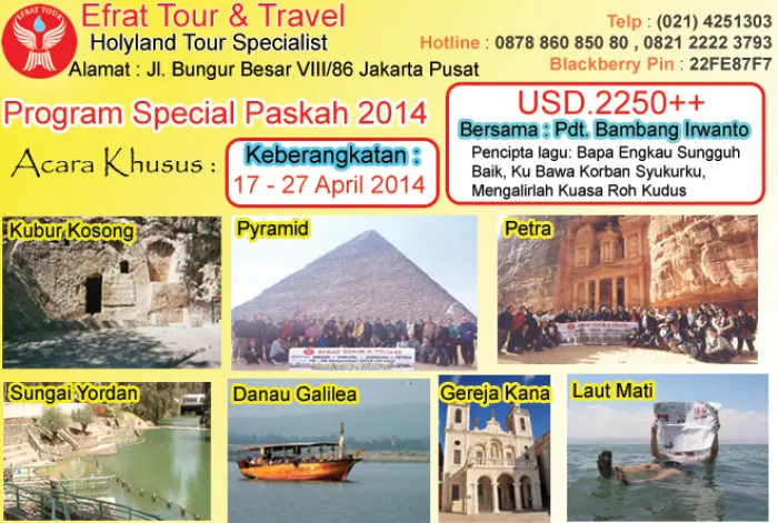 HOLYLAND TOUR Tour Ke Israel 17 - 27 April 2014  Egypt - Israel - Jordan   Petra (Program Special Paskah) 1 holyland_tour_03