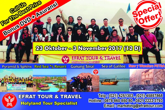 HOLYLAND TOUR Holyland Tour 23 Oktober - 3 November 2017 Egypt-Israel-Jordan + PETRA (HOLYLAND Super Promo) 1 holyland_tour_2017