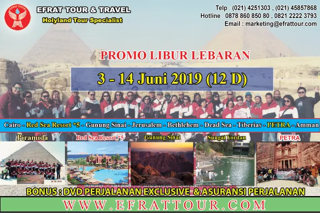 HOLYLAND TOUR Holyland Tour 3-14 Juni 2019 Mesir - Israel - Jordan + PETRA + Red Sea Resort *5 (PROMO LIBUR LEBARAN) 1 holyland_tour_lebaran_2019