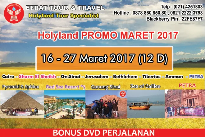 HOLYLAND TOUR Holyland Tour 16-27 Maret 2017 Egypt-Israel-Jordan + PETRA  1 holyland_tour_maret_2017