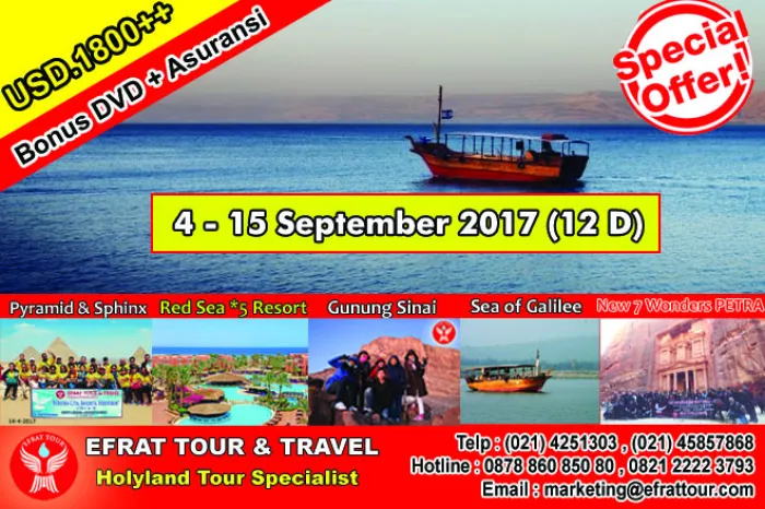 HOLYLAND TOUR Holyland Tour 4-15 September 2017 Egypt-Israel-Jordan + PETRA (Special Promo) 1 holyland_tour_murah