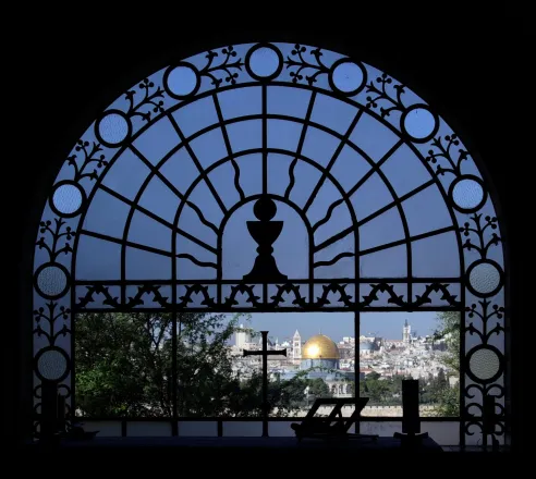 Artikel Ziarah Artikel holyland tour - Dominus Flevit Church  2 jerusalem_dominus_flevit_bw_1