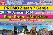 TOUR KE TURKI Tour Ke Turki  20 - 30 Januari 2016 ziarah 7 gereja PROMO by TURKISH AIRLINES