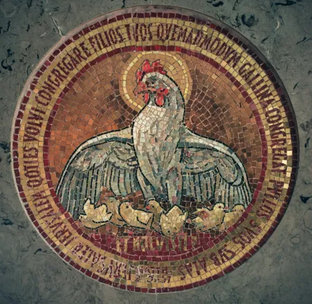 Artikel Ziarah Artikel Holyland Tour - Mozaik Induk Ayam di Gereja Dominus Flevit, Jerusalem 1 tour_holyland_2020