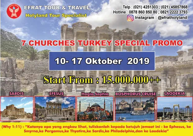 TOUR KE TURKI Tour Ke Turki 10-17 Oktober 2019 7 Gereja mula-mula Promo (Seven Churches PROMO) 1 tour_ke_7_gereja_turki_oktober_2019