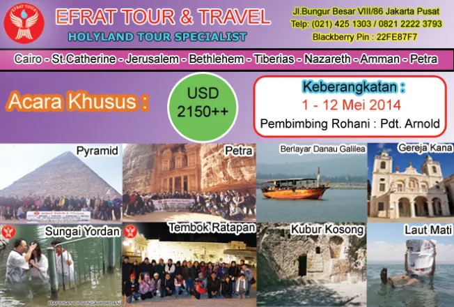 HOLYLAND TOUR Holyland Tour 1 - 12 Mei 2014  Egypt - Israel -Jordan   PETRA   1 tour_ke_israel