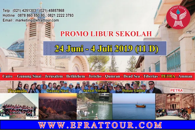 HOLYLAND TOUR Tour Ke Israel 24 Juni - 4 Juli 2019 (11D) Mesir-Israel-Jordan + PETRA PROMO LIBUR SEKOLAH 1 tour_ke_israel_24_juni__4_juli_2019