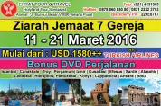 TOUR KE TURKI Tour Ke Turki  11 - 21 Maret 2016 (11Hari) ziarah 7 gereja mula mula by Turkish Airlines