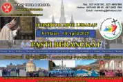ZIARAH EROPA Ziarah Eropa Katolik LIBUR LEBARAN Holydoor Porta Sancta 30 Maret  10 April 2025  Roma  Lourdes  Fatima   AUDIENSI bersama Paus