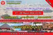 HOLYLAND TOUR Holyland Tour 17-28 Maret 2026 (12 Hari) Mesir - Israel - Jordan + Petra (PROMO LIBUR LEBARAN 2026)